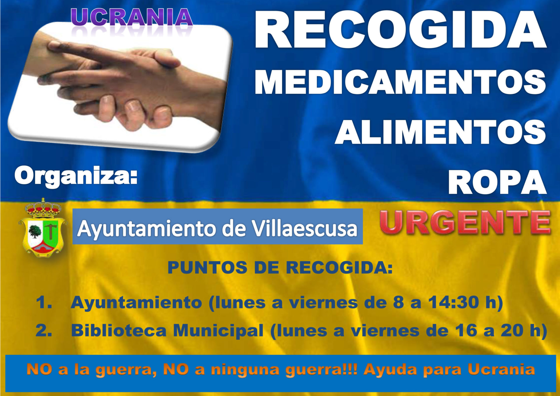 CARTEL AYUDA PARA UCRANIA
