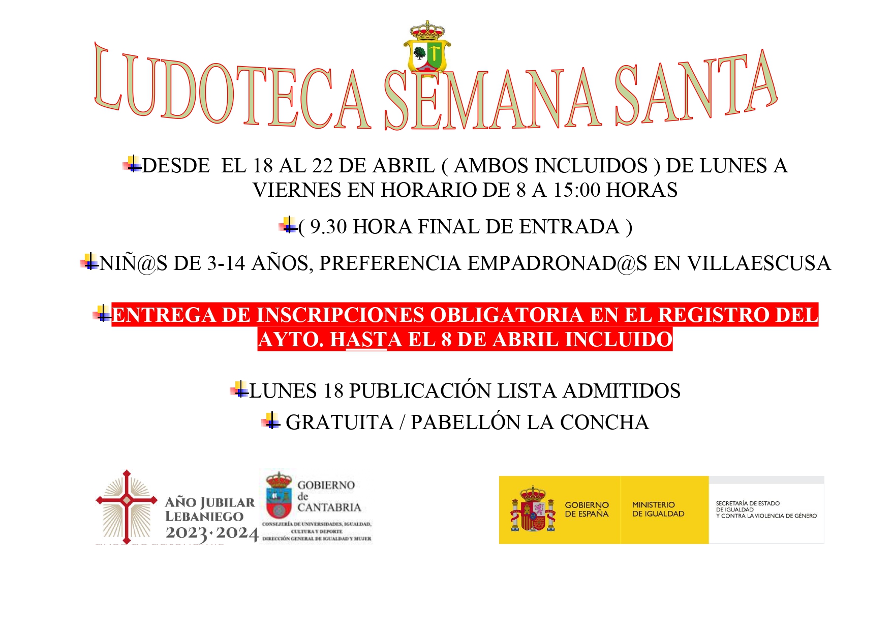 Cartel ludoteca Semana Santa web