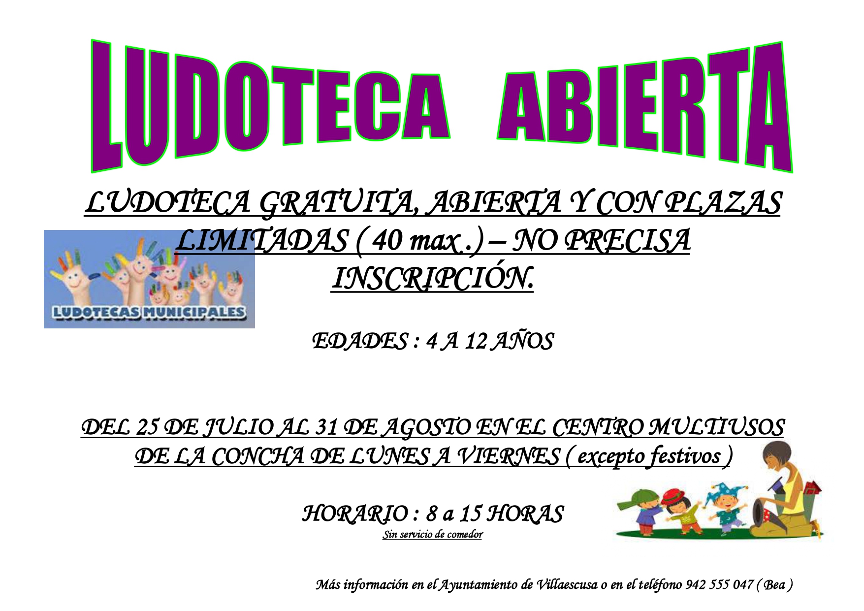 Cartel ludoteca abierta verano BUENO page 0001