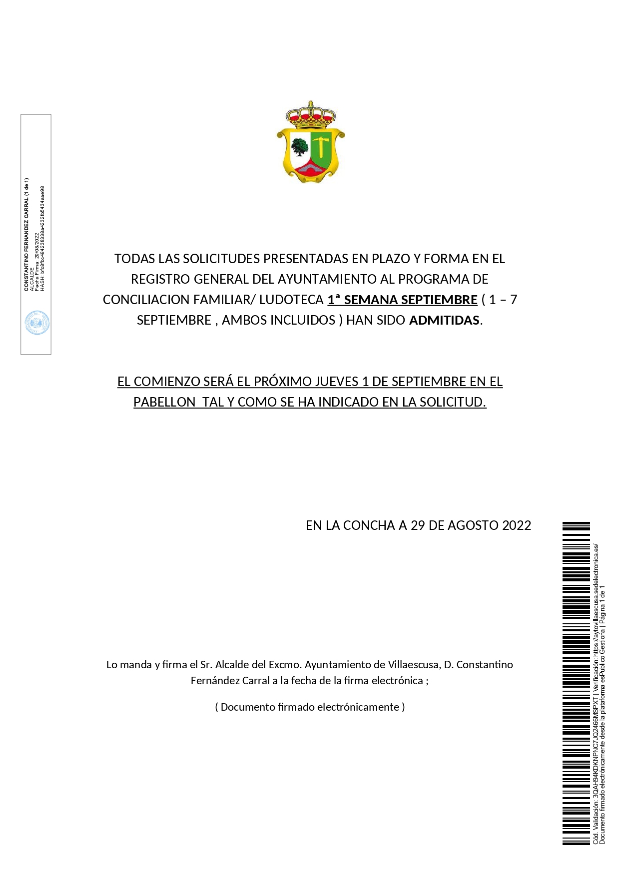 20220829 Comunicacion Cartel admitidos y comienzo SEPT page 0001