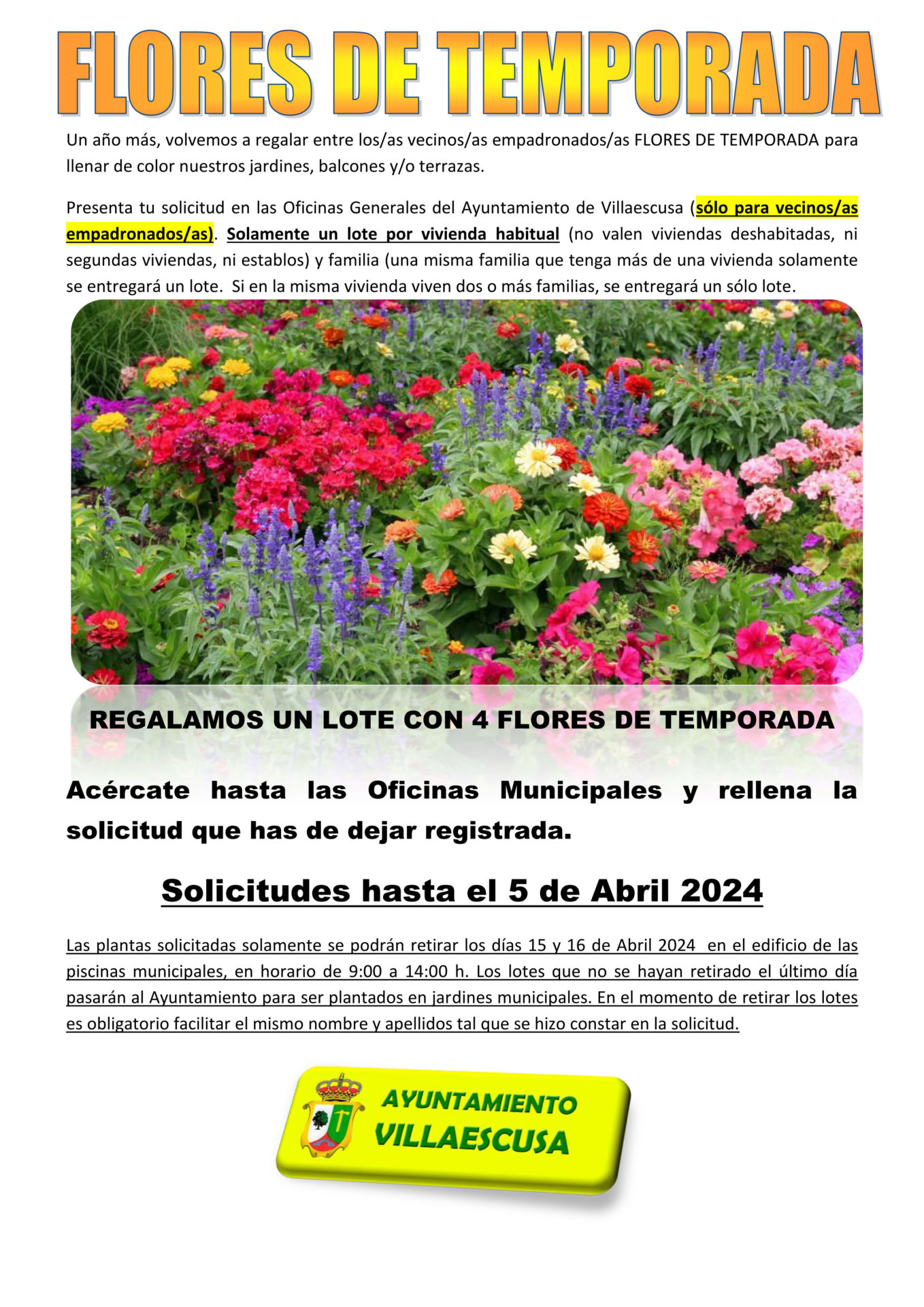 flores de temporada