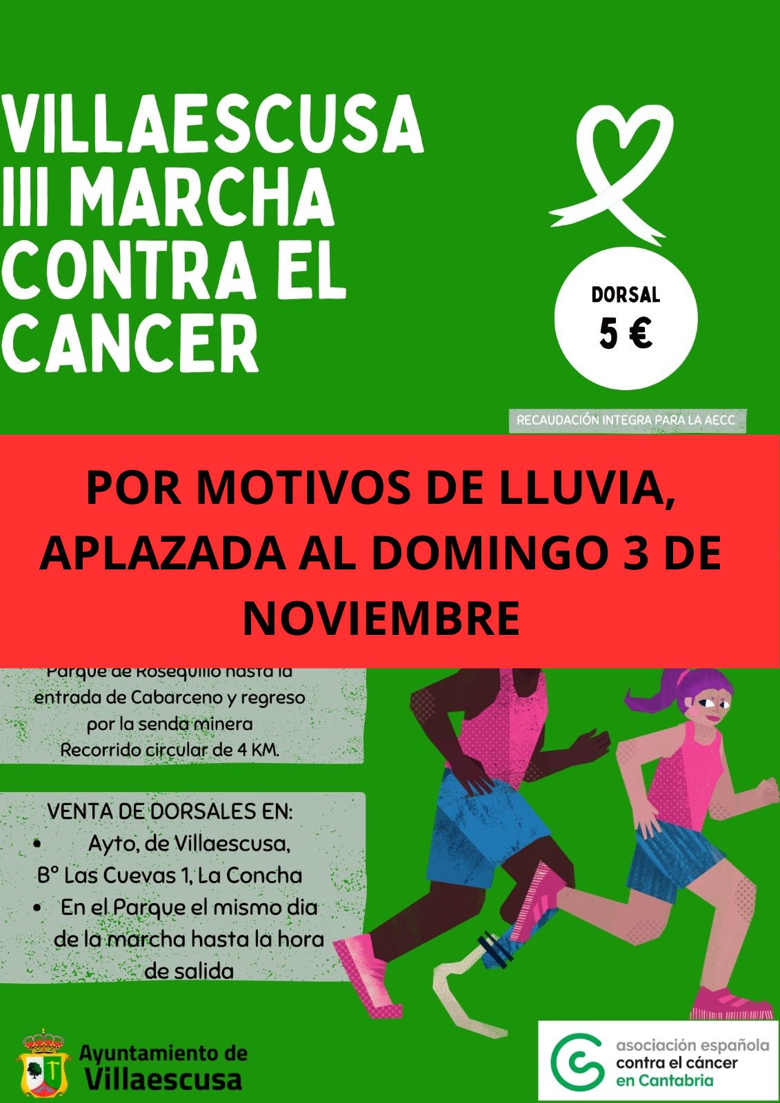 POR MOTIVOS DE LLUVIA, APLAZADA AL DOMINGO 3 DE NOVIEMBRE