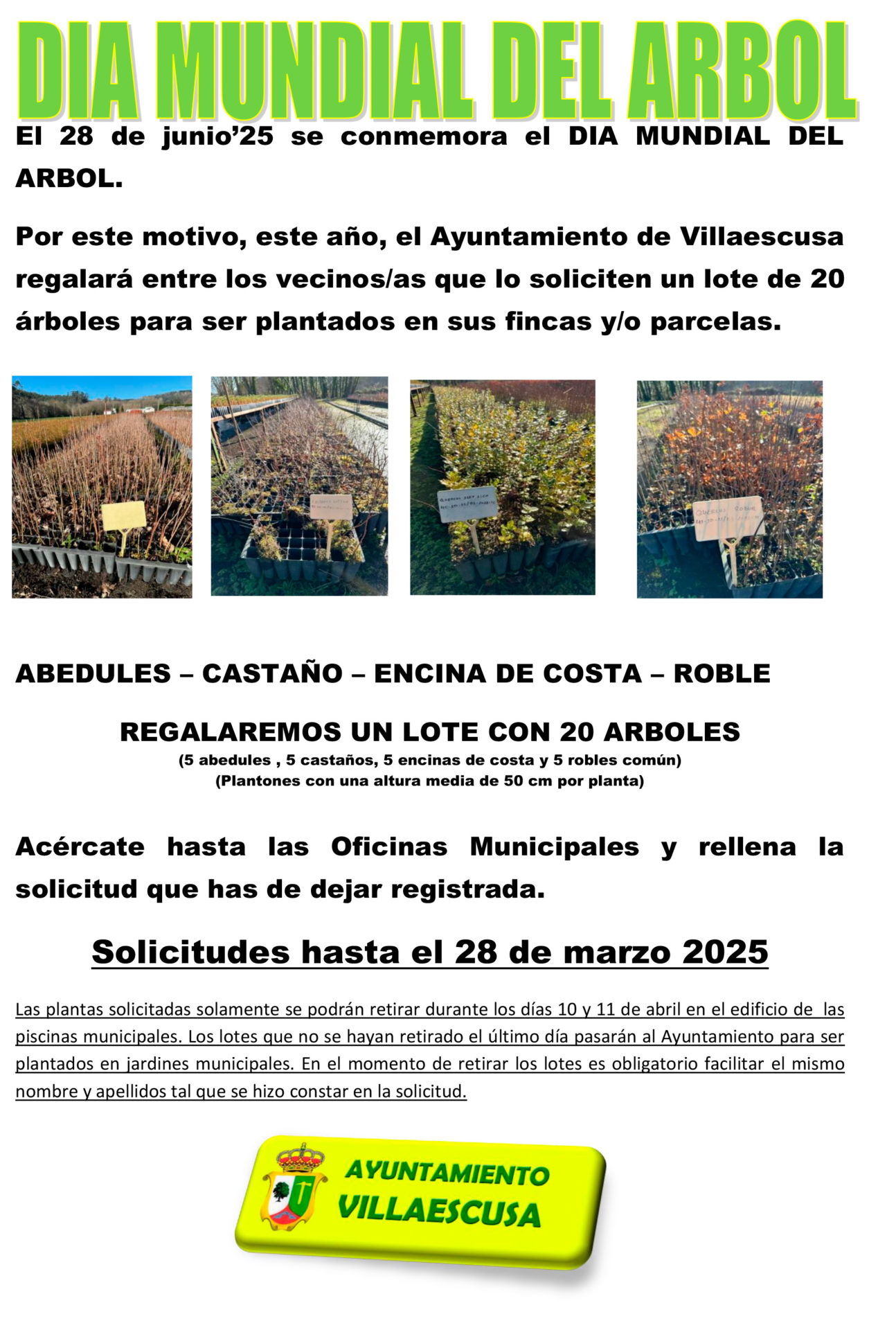 Cartel arbolado