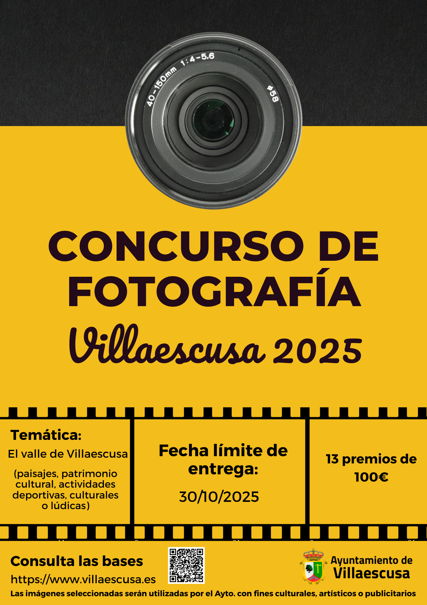 Black and Yellow Modern Digital Photography Poster (A4) (1)
